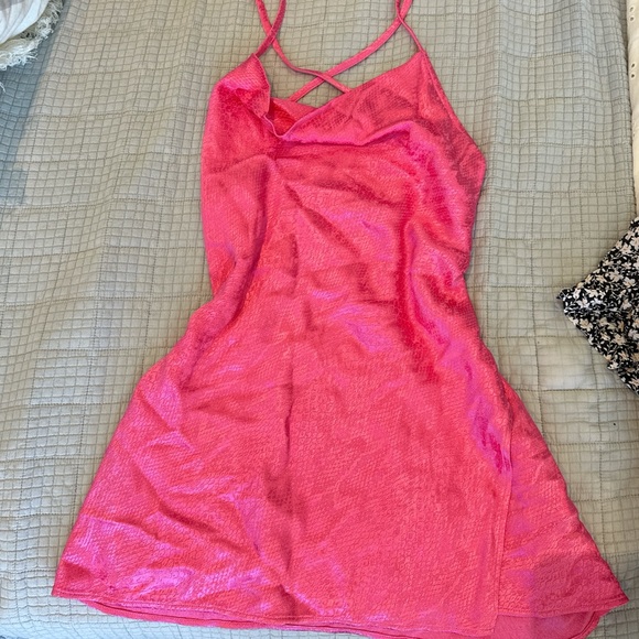 Zara Satin Wrap front Dress with crisscross straps- NEVER BEEN WORN - Picture 1 of 3